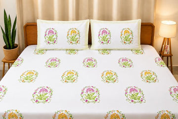 Gulbagh Percale Cotton Bedsheet