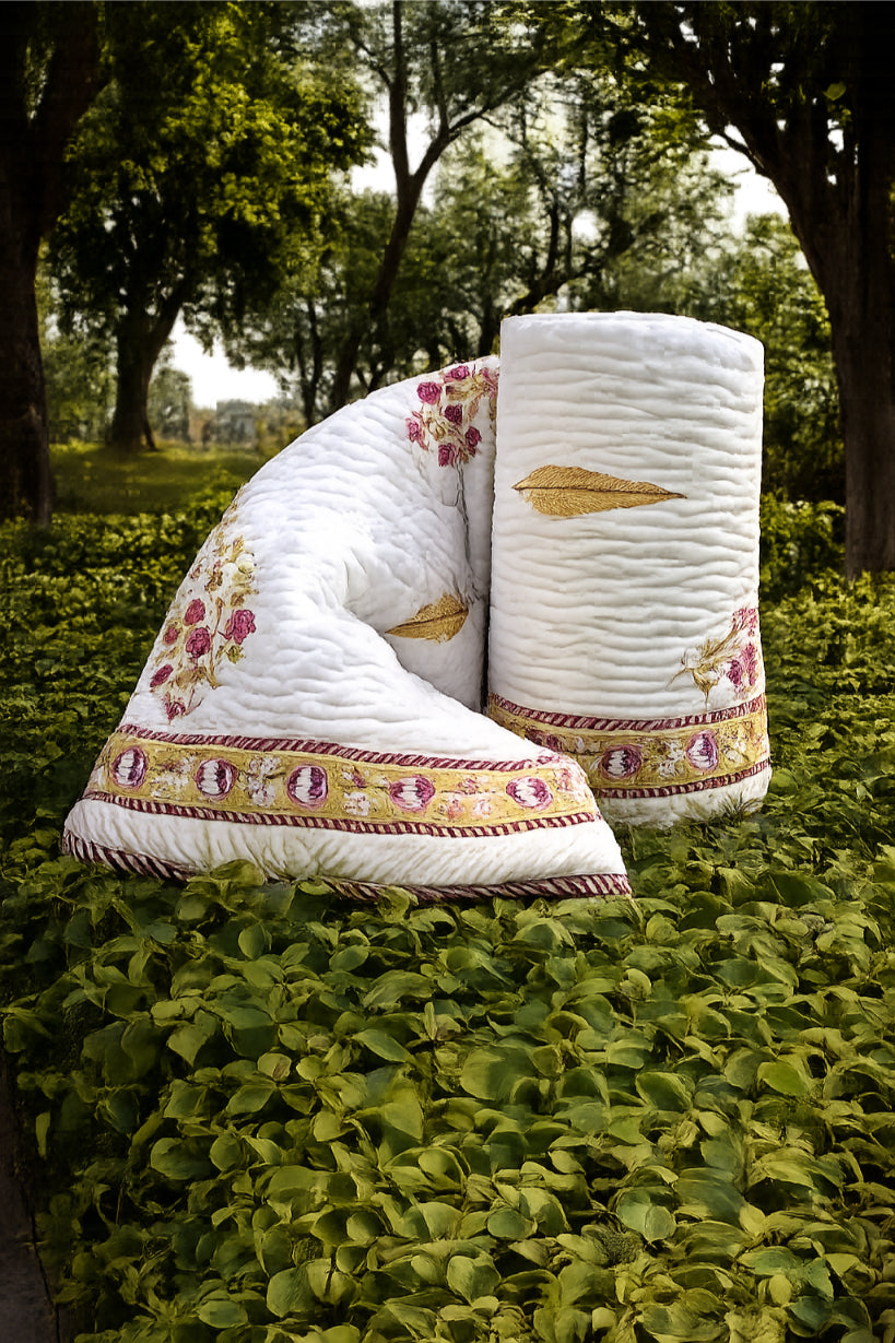 Organic Mulmul Cotton Quilt - Vrindavan