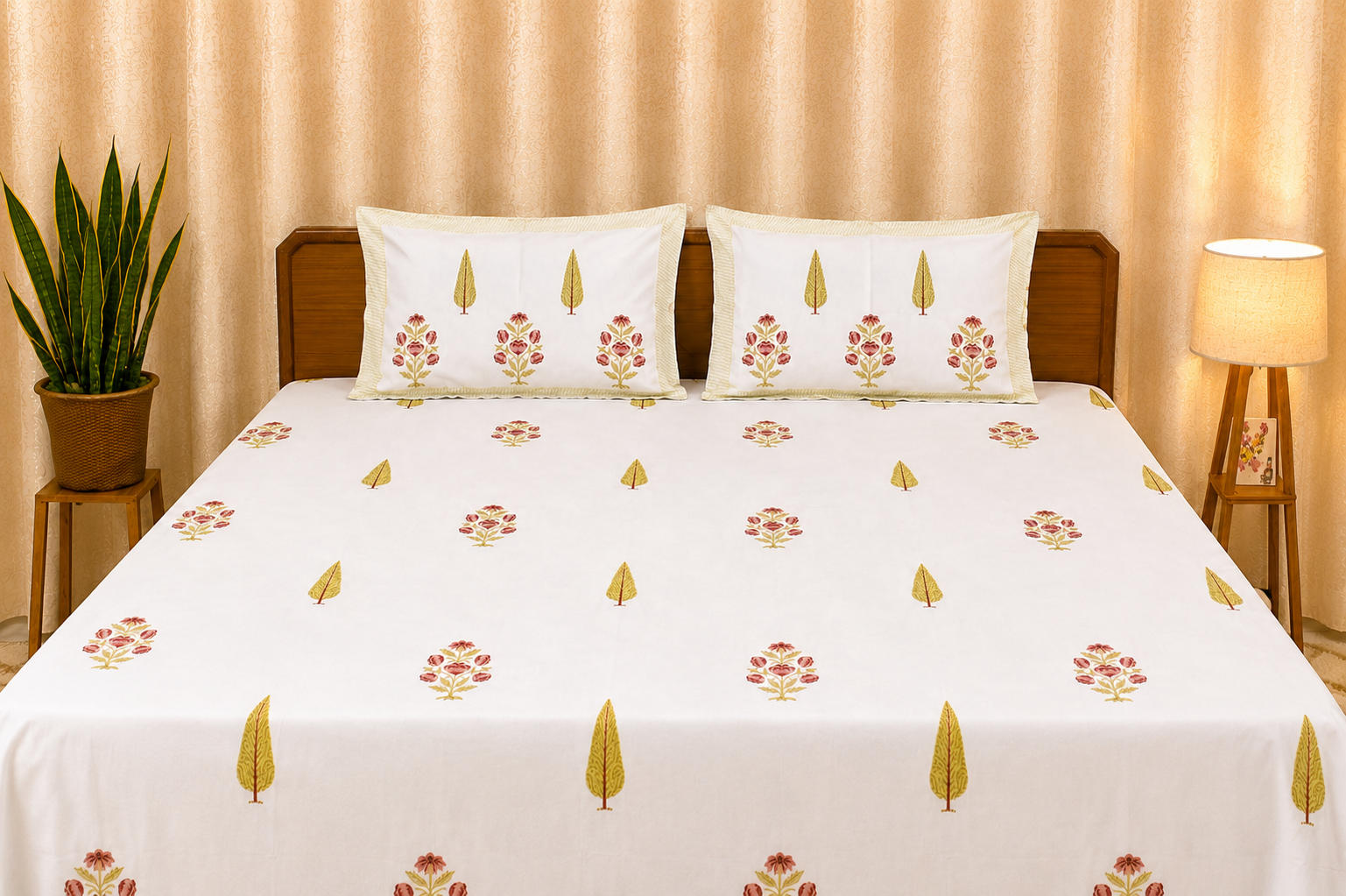 Vrindavan Percale Cotton Bedsheet