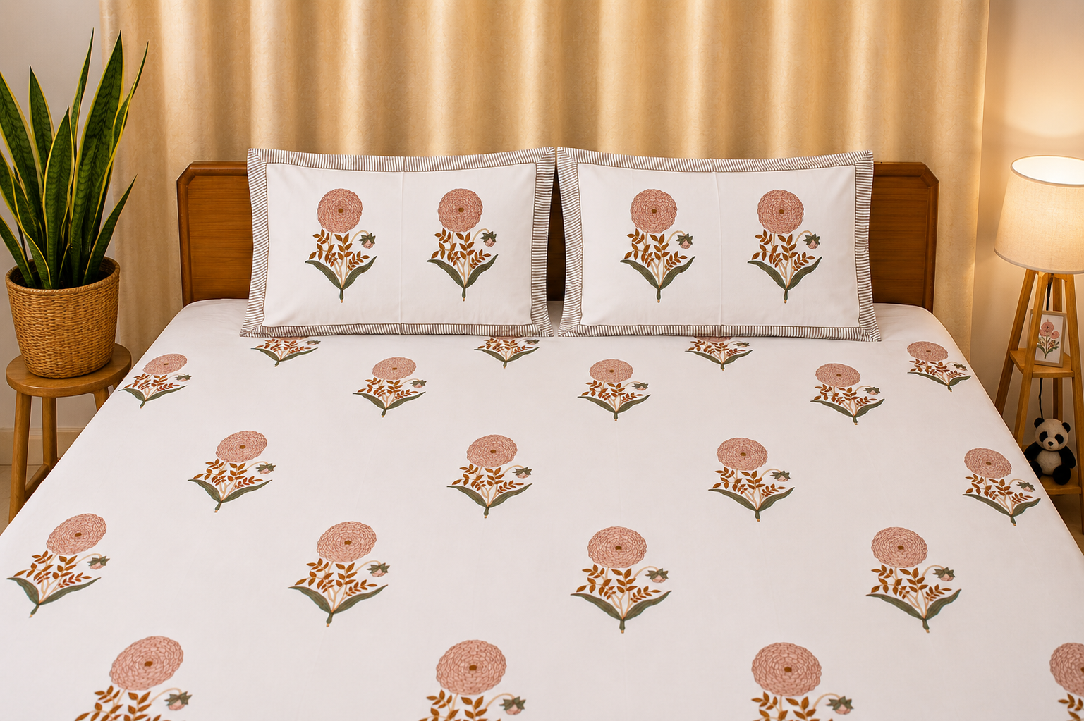 Gulrang Percale Cotton Bedsheet
