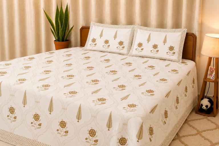 Gulkaar Percale Cotton Bedsheet