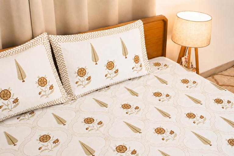 Gulkaar Percale Cotton Bedsheet