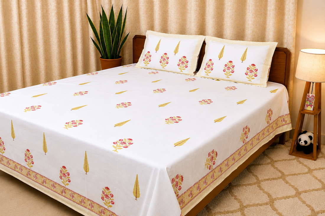 Vrindavan Percale Cotton Bedsheet