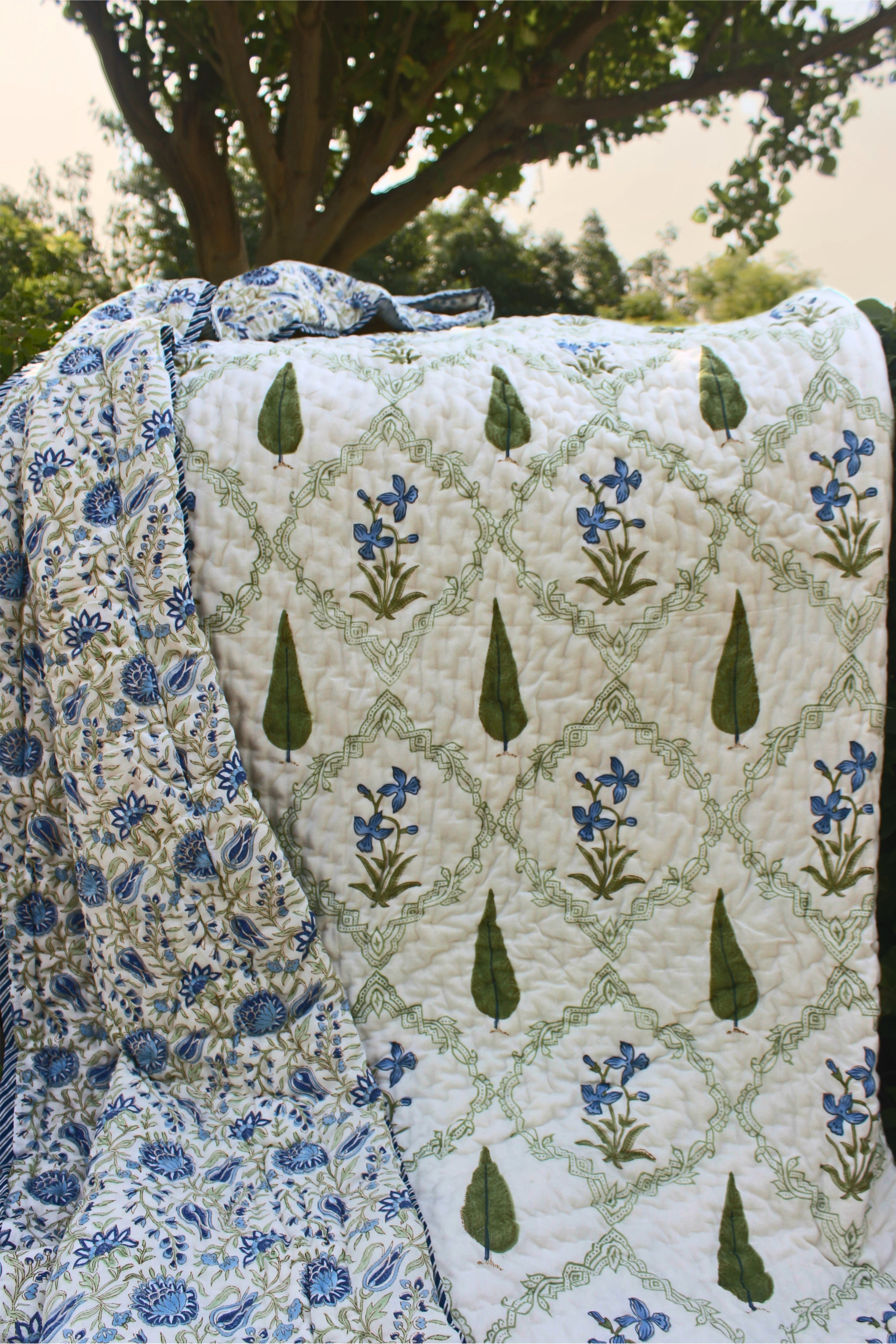 Organic Mulmul Cotton Quilt - Neel Vatika