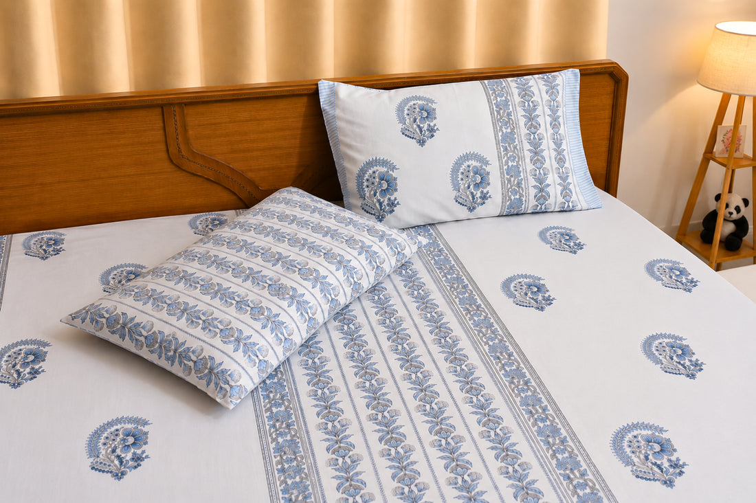 Neel Vatika Percale Cotton Bedsheet