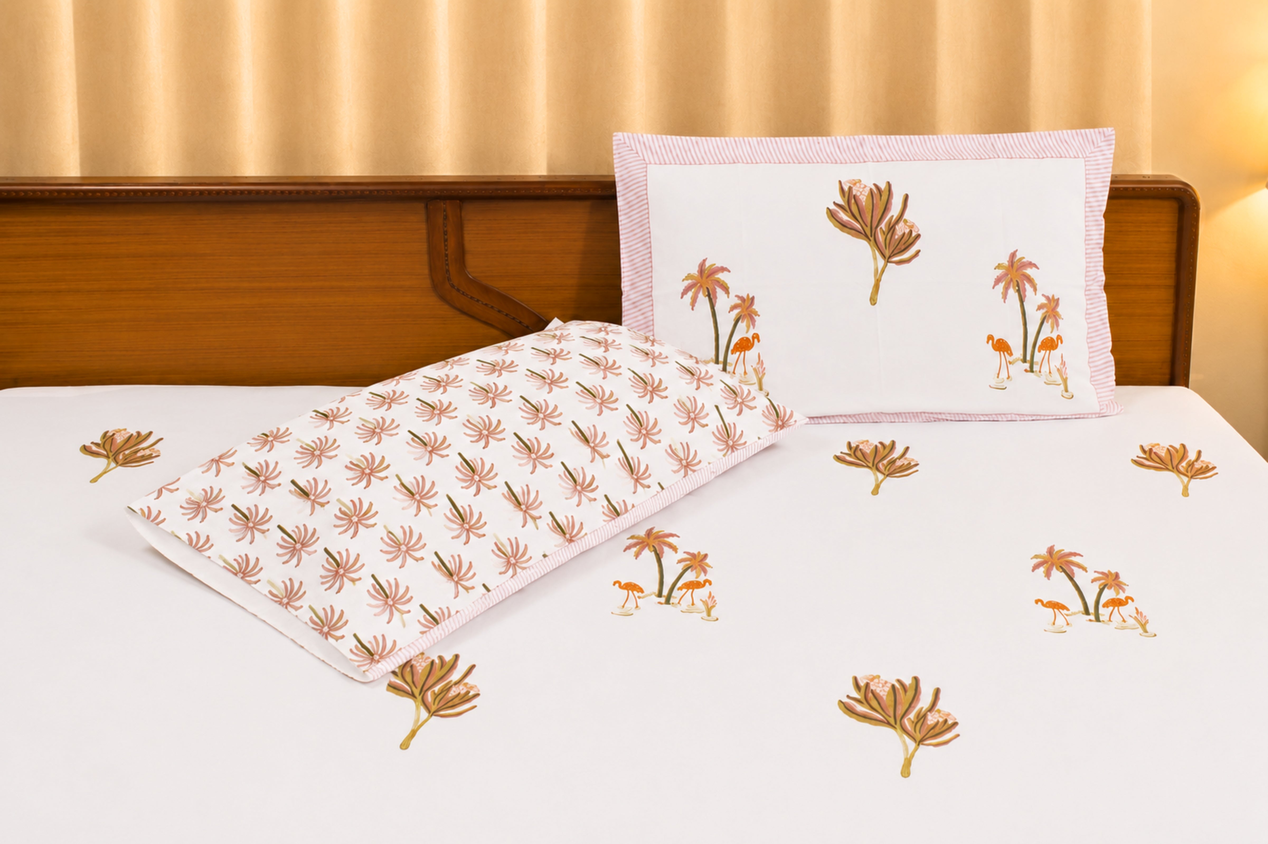 Bagh-E-Maru Percale Cotton Bedsheet