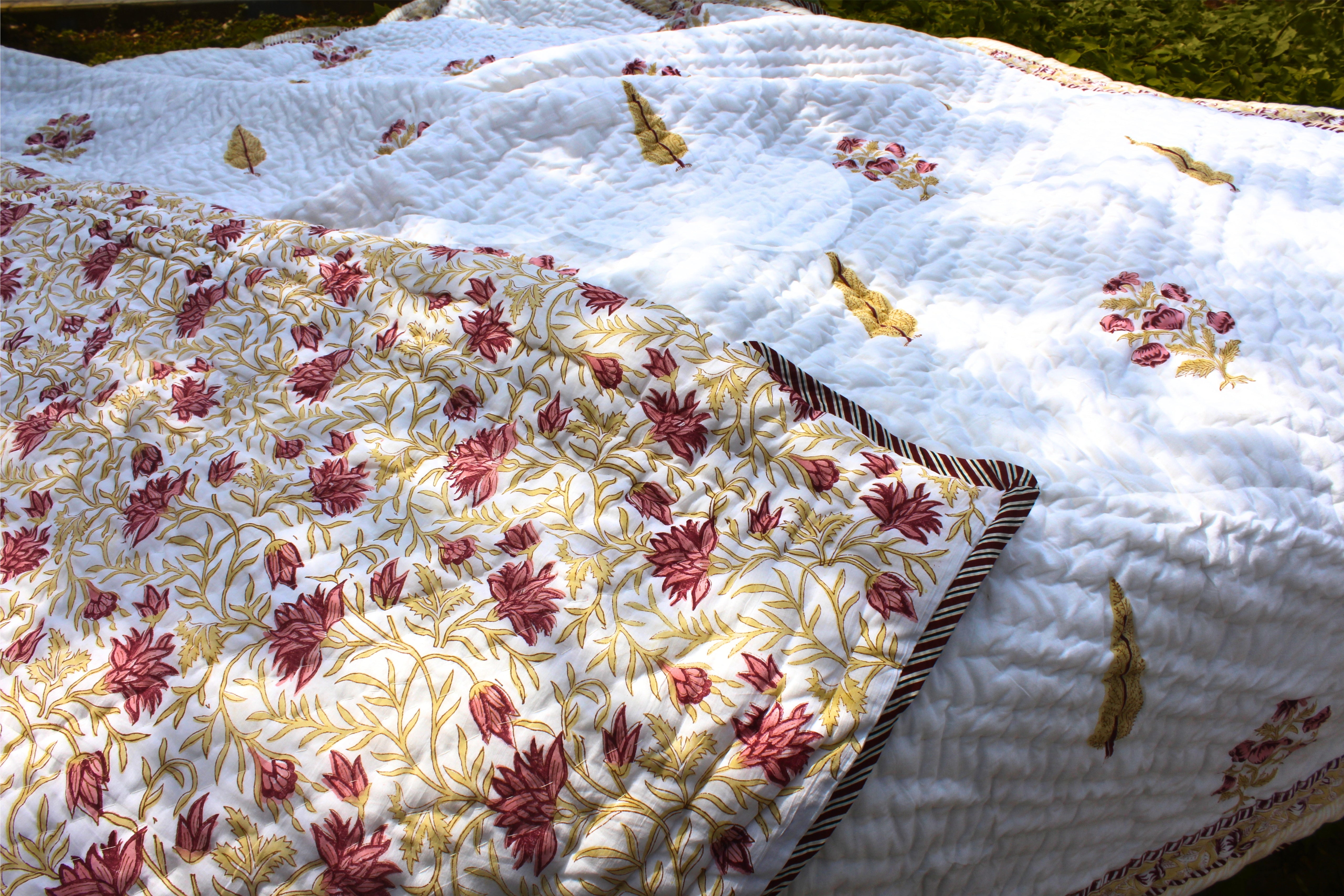 Organic Mulmul Cotton Quilt - Vrindavan