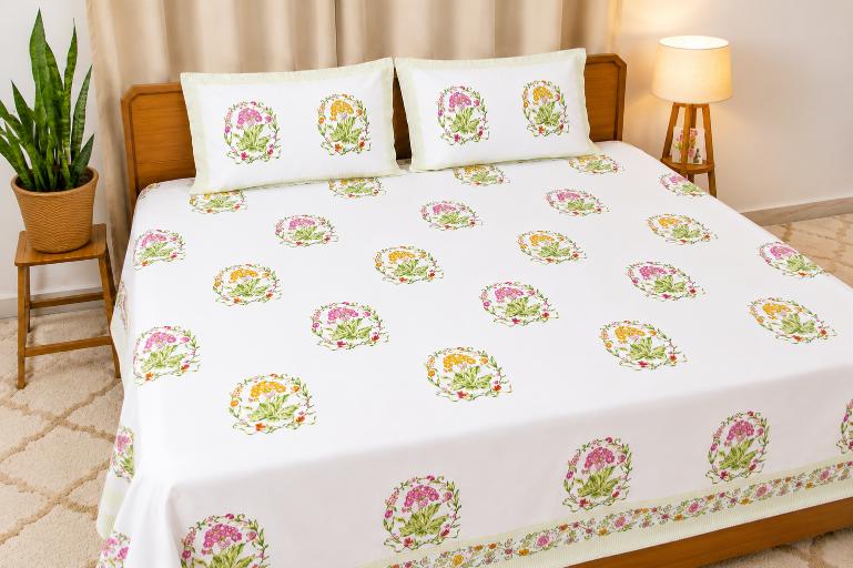 Gulbagh Percale Cotton Bedsheet