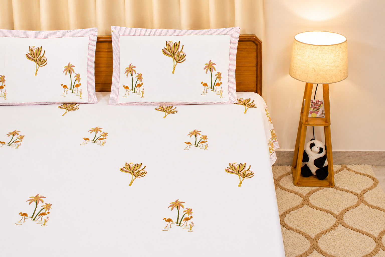 Bagh-E-Maru Percale Cotton Bedsheet