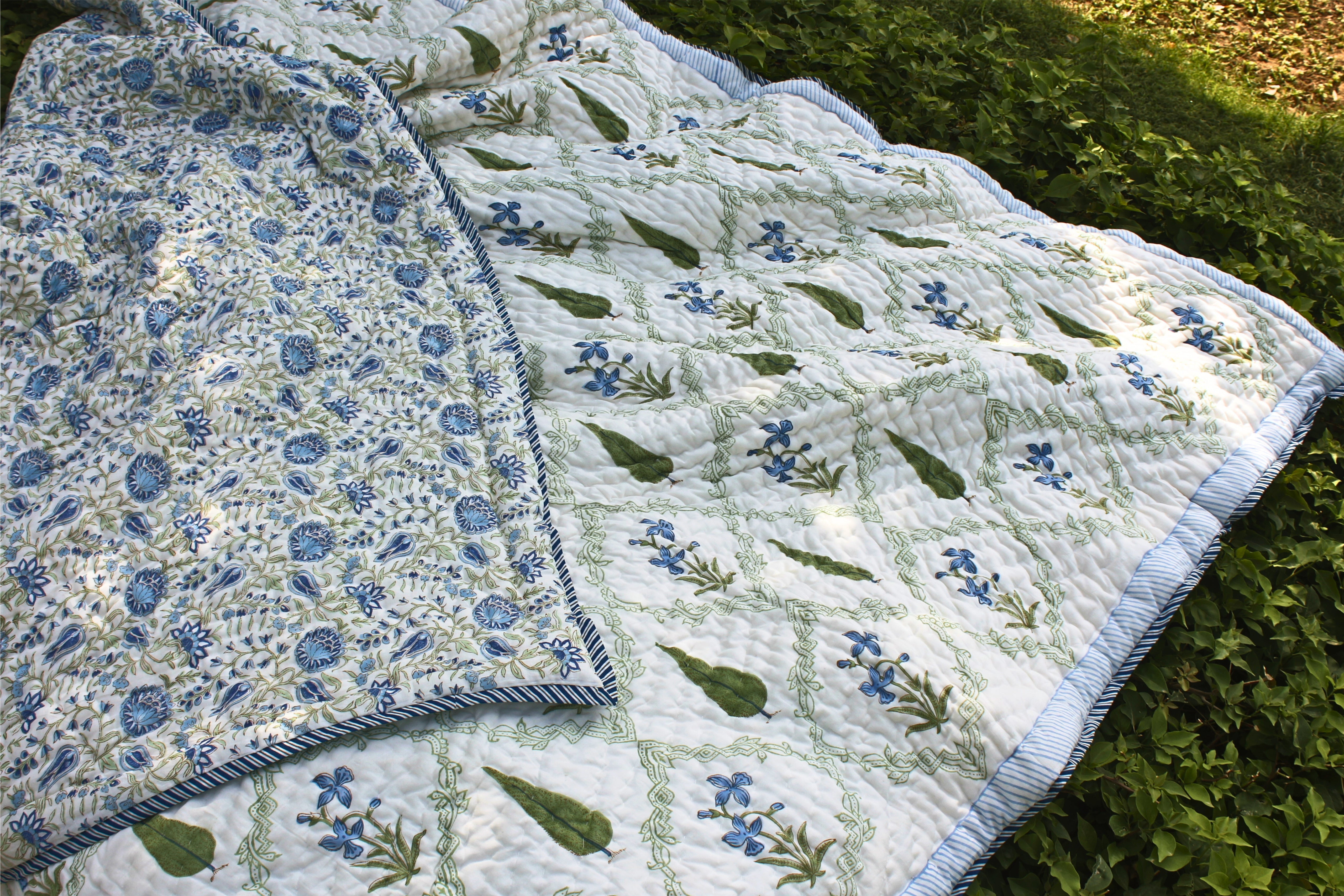 Organic Mulmul Cotton Quilt - Neel Vatika