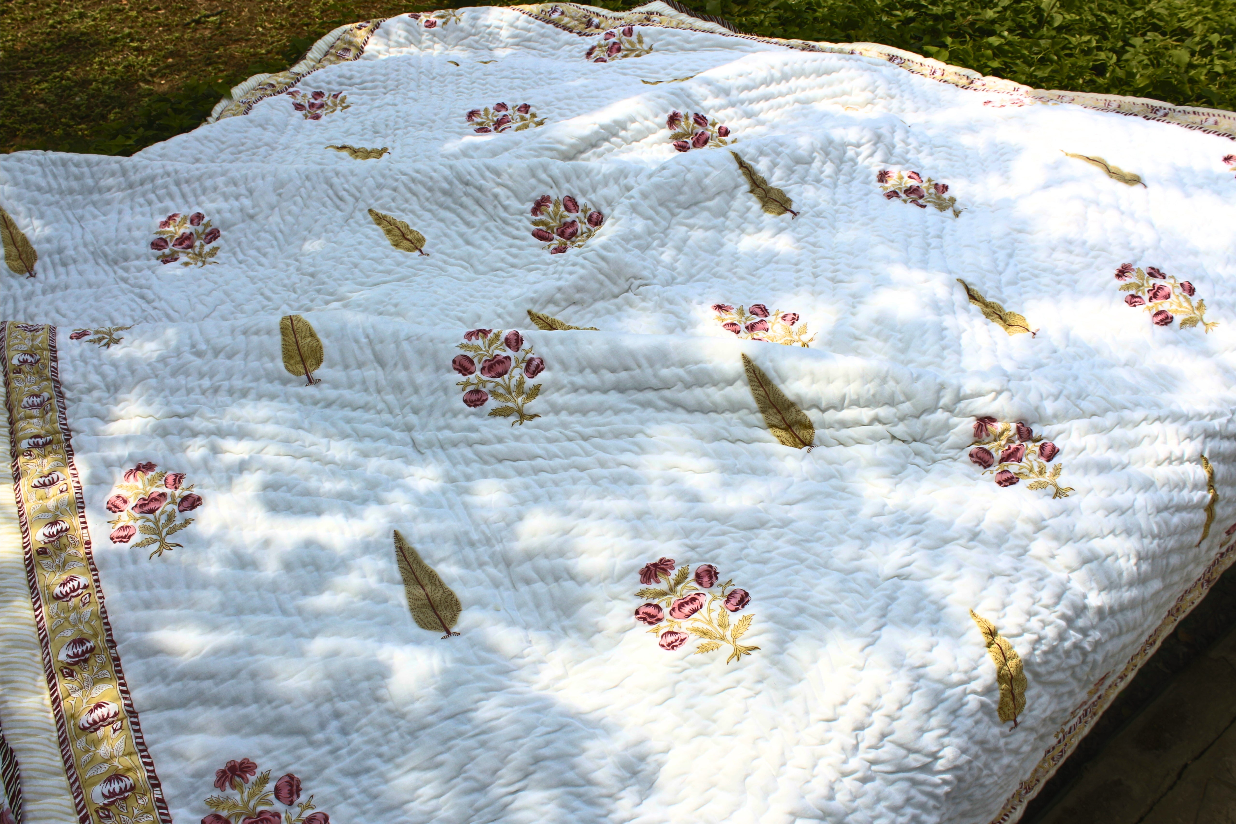Organic Mulmul Cotton Quilt - Vrindavan