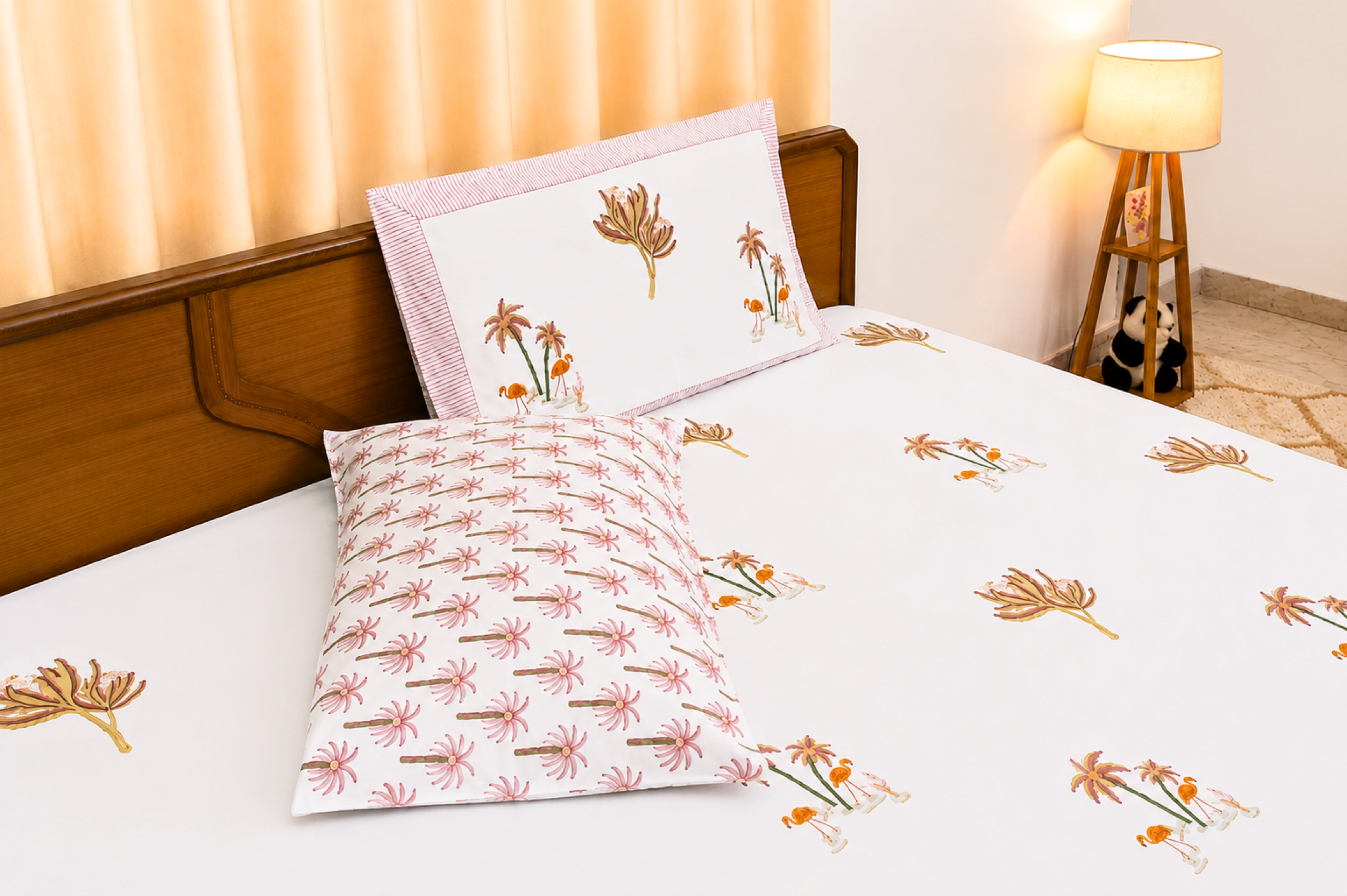 Bagh-E-Maru Percale Cotton Bedsheet
