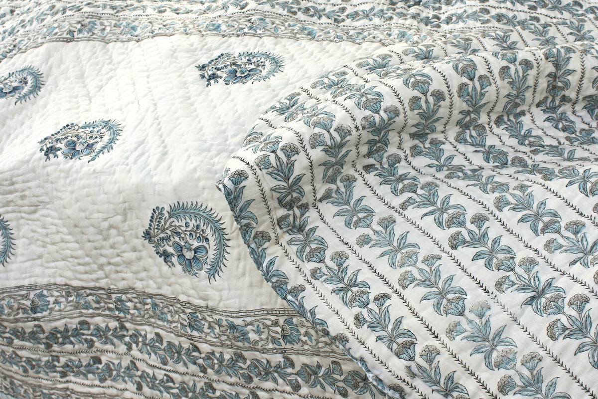 Organic Mulmul Cotton Quilt - Neel Vatika