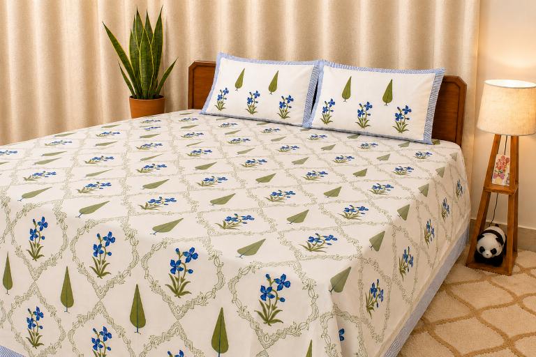 Naqsh Percale Cotton Bedsheet