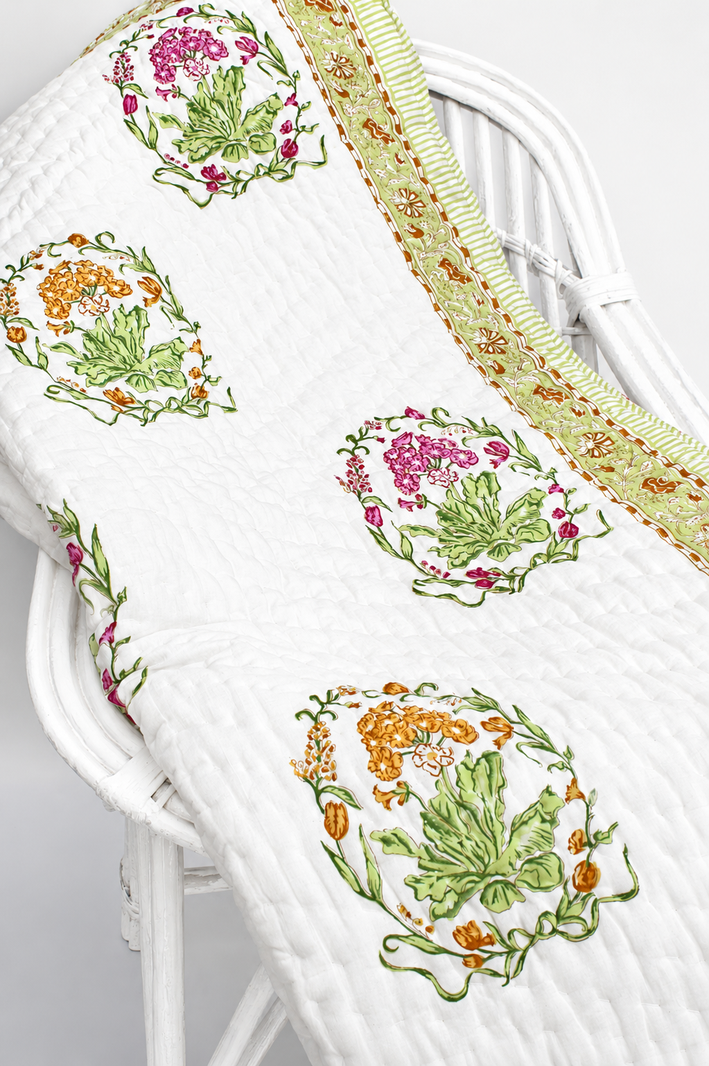Organic Mulmul Cotton Quilt - Gulbagh