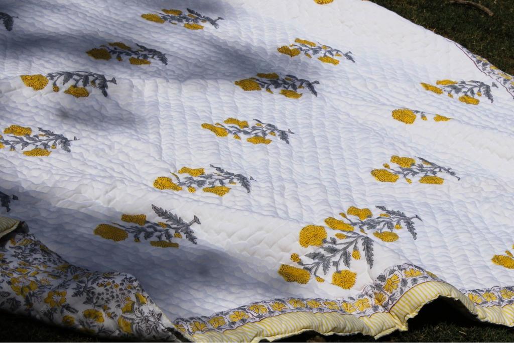 Organic Mulmul Cotton Quilt - Sunheri