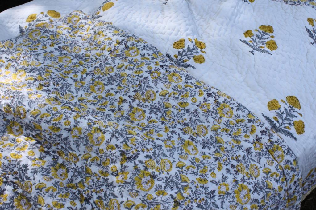 Organic Mulmul Cotton Quilt - Sunheri